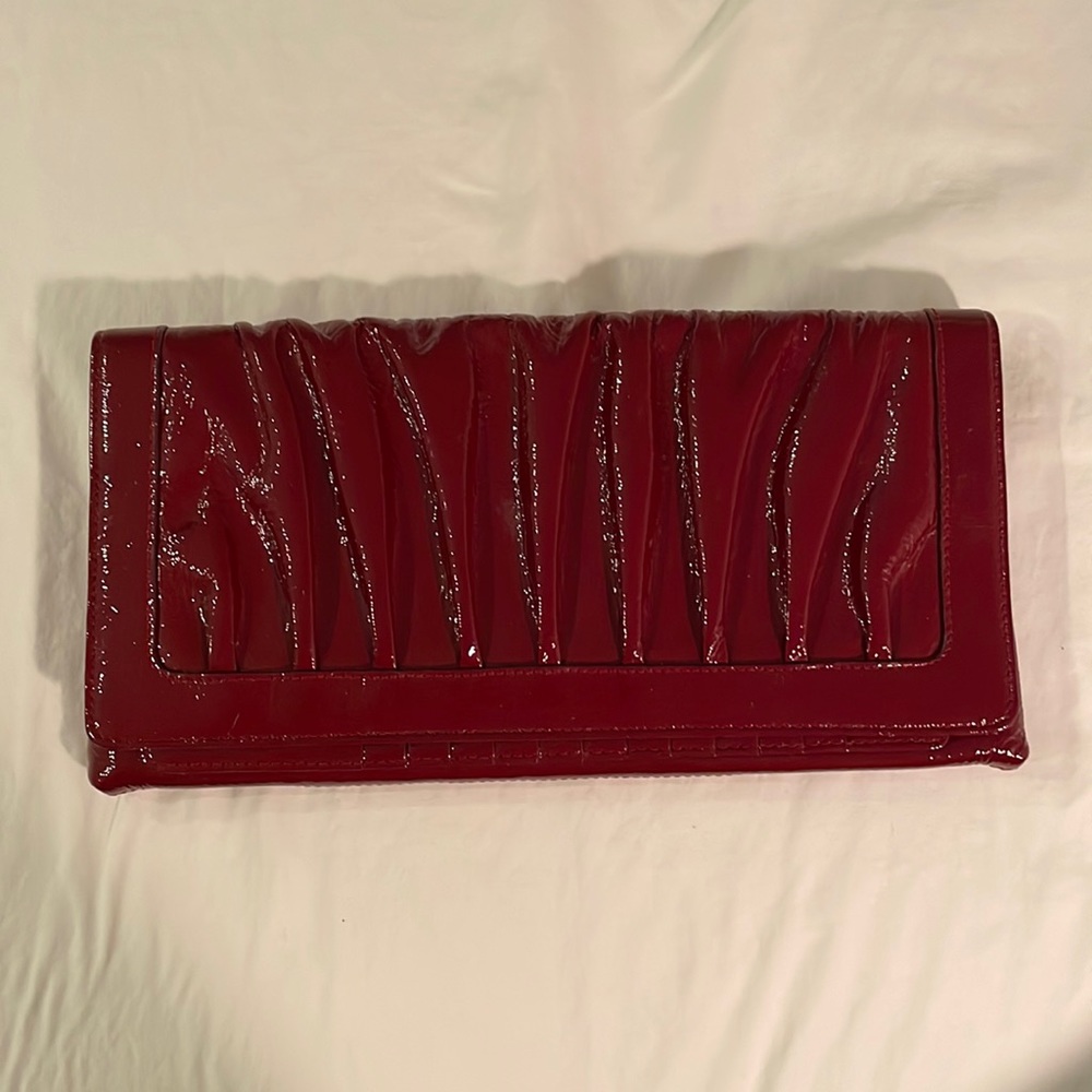 Deep plum color clutch